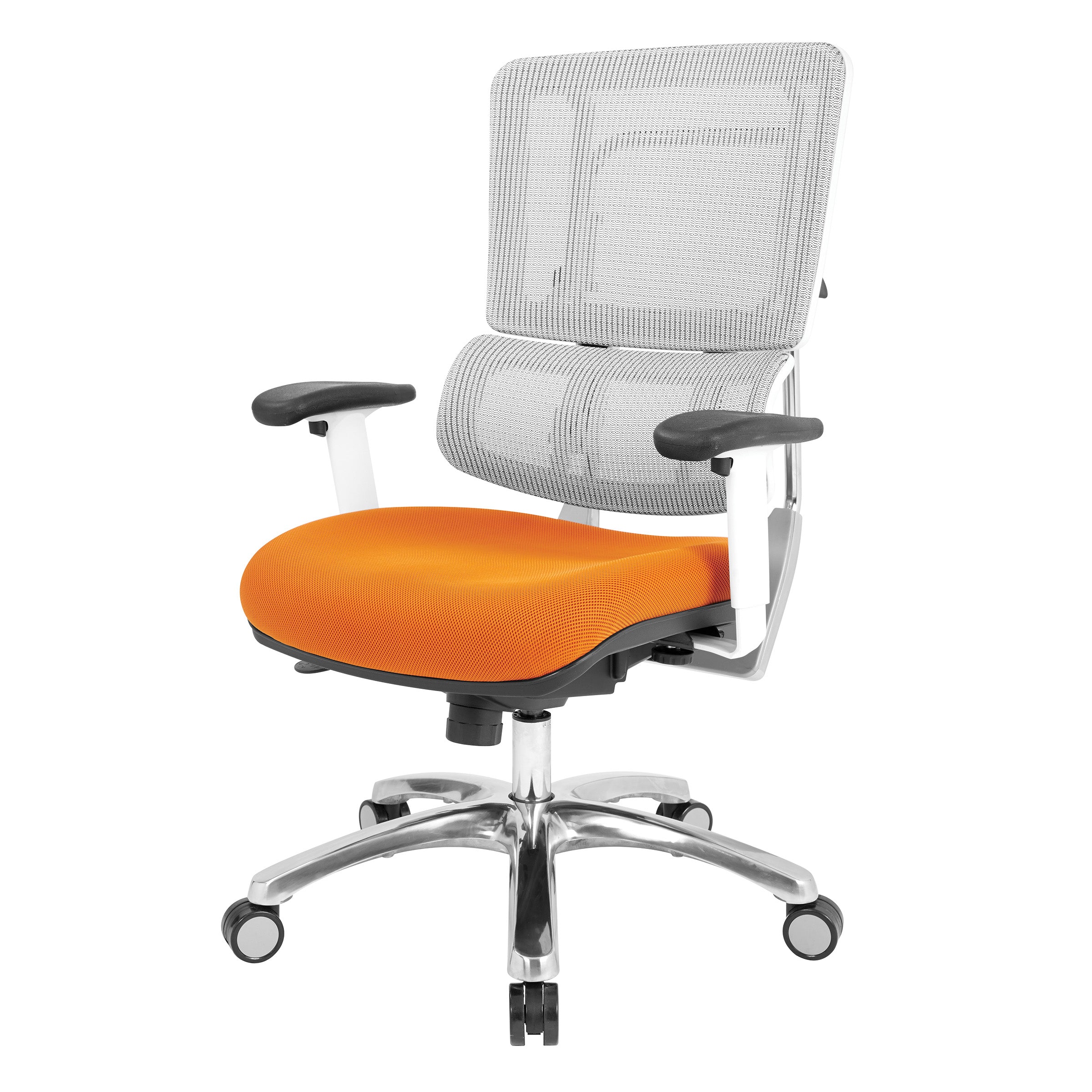 White Vertical Mesh Chair